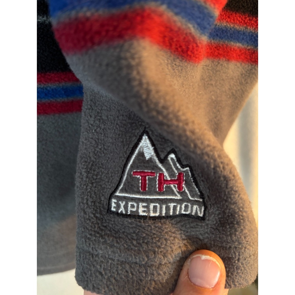 VTG 90s Tommy Hilfiger Outdoors Expedition Fleece Jacket Mens LG Synchilla Snap - Picture 7 of 16